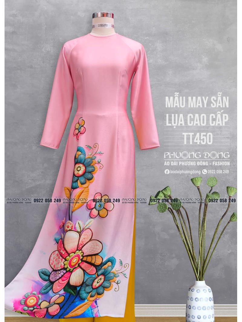 Áo Dài Truyền Thống Lụa Cao Cấp TT450